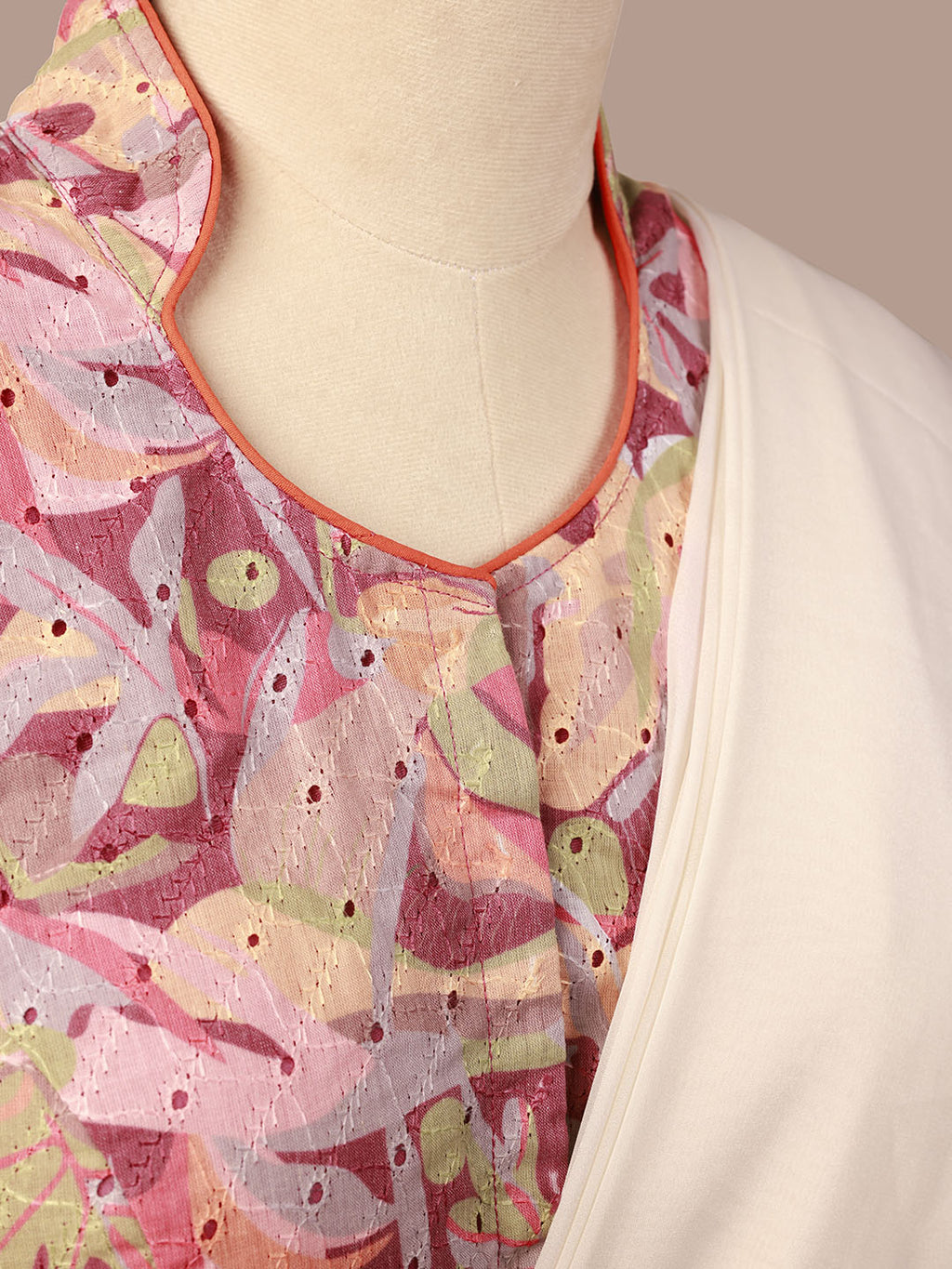 FLORAL PRINTED HAKOBA SLEEVELESS